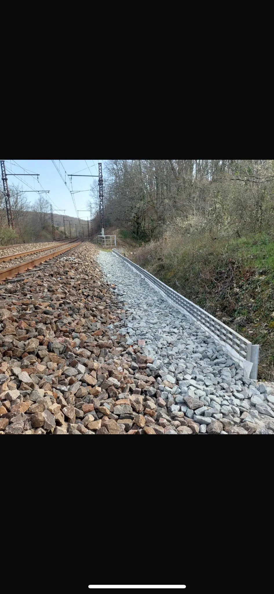 Grille garde-ballast et piste drainante en matériaux drainants — Cahors